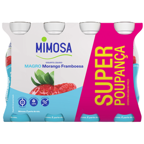 Iogurte Líquido Magro Morango E Framboesa Mimosa 1208 gr (8 Un)
