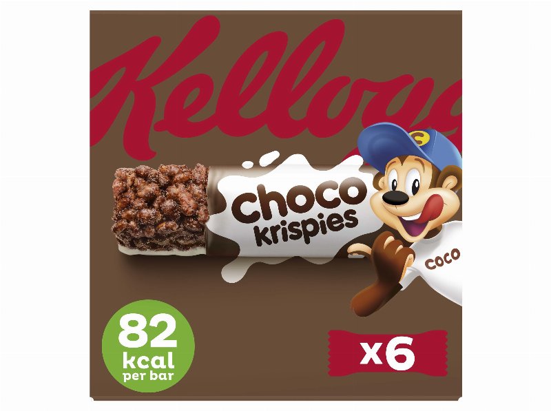 Barras Kellogg's Choco Krispies Cereais 120 g 6Un