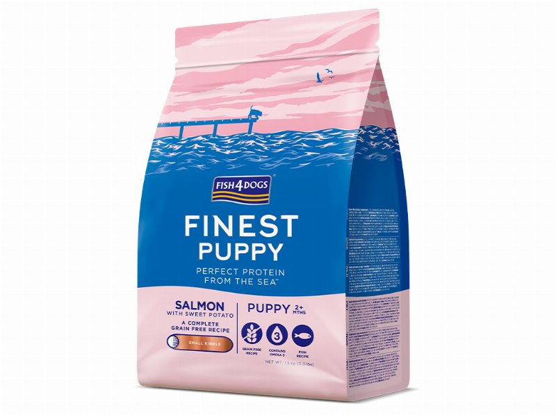 Ração Cão Júnior Fish4Dogs Salmão Raças Pequenas 1.5 kg