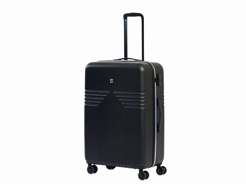 Mala De Cabine Rígida Airport Preto 8 Rodas 45X20X32Cm