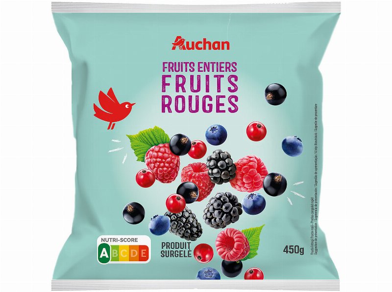 Frutos Vermelhos Auchan Inteiros Ultracongelados 450 g