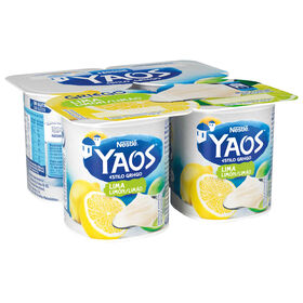 Iogurte Grego Lima E Limão Yaos 460 gr (4 Un)