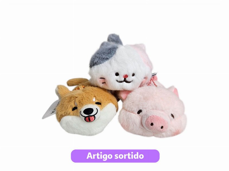 Porta Chaves Mima Fluffy Animal Modelos Sortidos