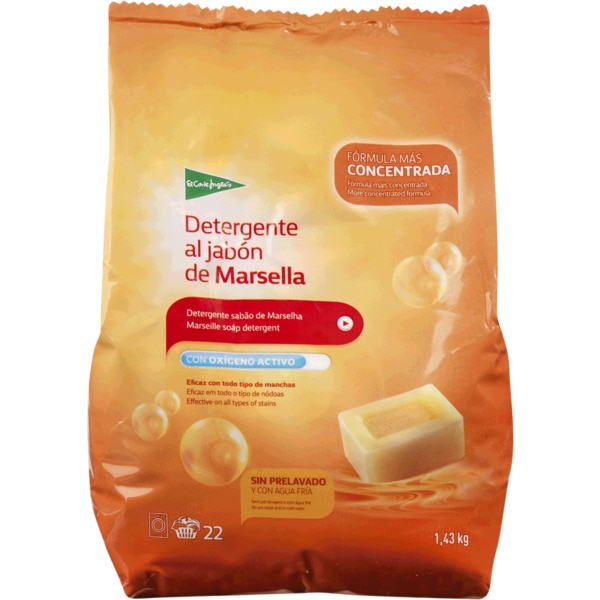 Detergente Para A Máquina Da Roupa Sabão De Marselha Em Pó 22 doses