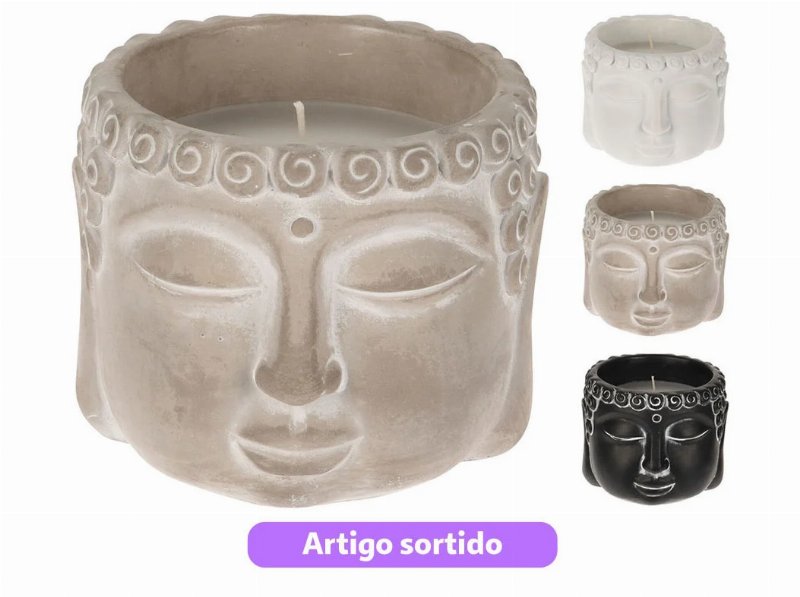 Vela Citronela Buda 11X10Cm Cores Sortidas