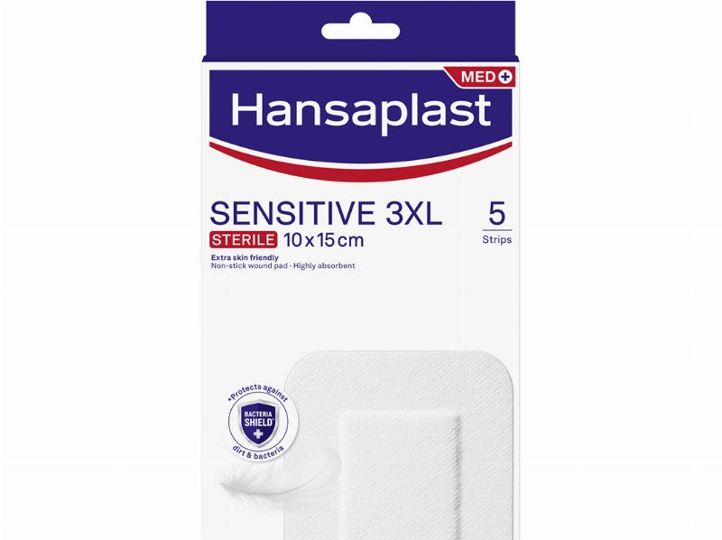 Penso Hansaplast Med Sensitive 3Xl 10X15Cm 5Un