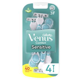 Lâminas Descartáveis Comfort Sensitive 3 Gillette Venus  4 Un