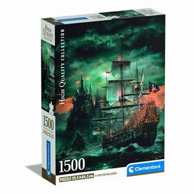Clementoni - Puzzle The Pirates Ship 1500 Peças