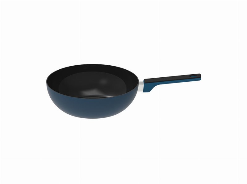 Wok Revestido Cerâmico Actuel Azul 28Cm