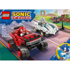Lego Sonic The Hedgehog - Carro Do Silver Contra Monster Truck Do Knuckles - 77118