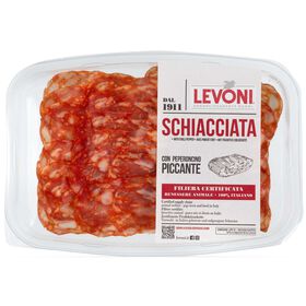 Salame Schiacciata Picante Fatiado Levoni 80 gr