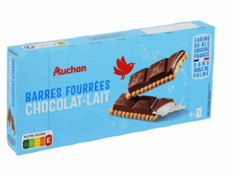 Bolacha Auchan Com Tablete Chocolate 125 g