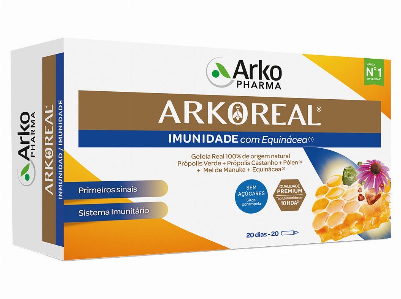 Suplemento Arkoreal Geleia Real Bio 20 Ampolas