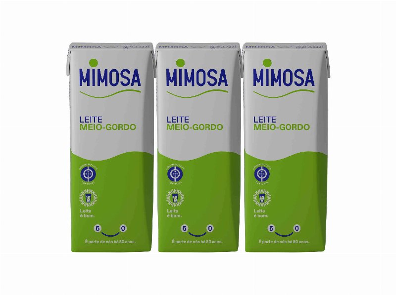 Leite Mimosa Uht Meio Gordo 3X200 ml