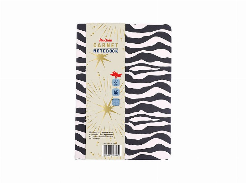 Bloco Notas A5 Auchan 80F L Mystic Travel