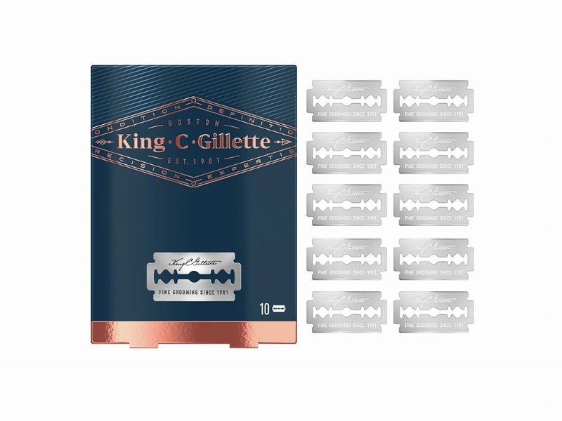 Recarga De Lâminas Duplo Gume King C. Gillette 10 Un