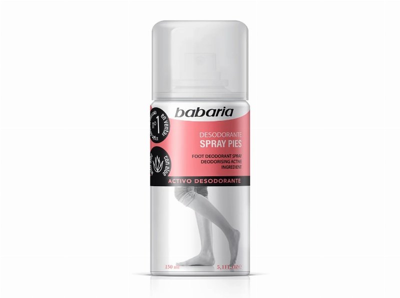 Desodorizante Spray Para Pés Hidratante Babaria 150 ml.