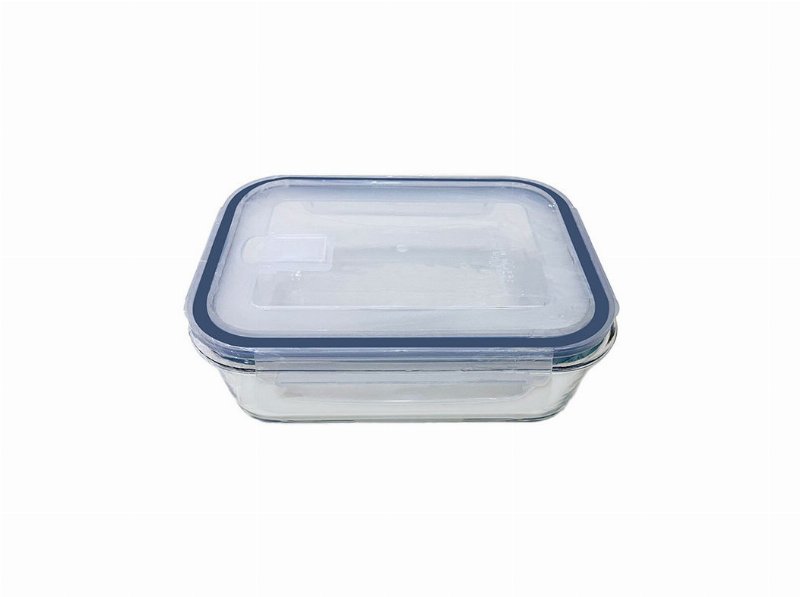Caixa Em Vidro Rectangular Actuel Hermética Com Válvula 1 l