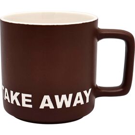 Caneca 320 ml Take Away Castanha Kasa