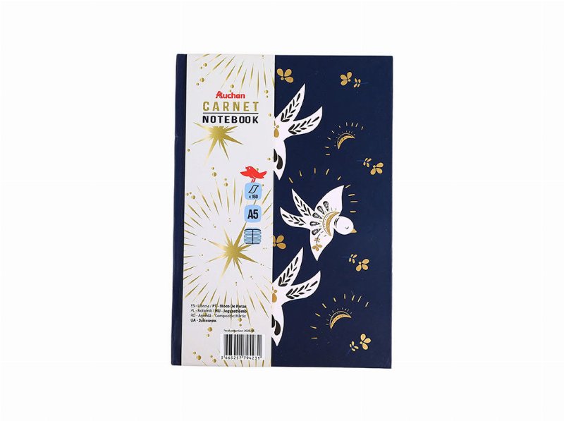 Bloco Notas A5 Auchan 160Folhas Mystic Travel