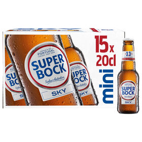 Cerveja Com Álcool Sky Super Bock Mini 15 X 20 cl