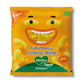 Snack Para Bebé Tubinhos De Cenoura E Milho +8M Blédina 20 gr