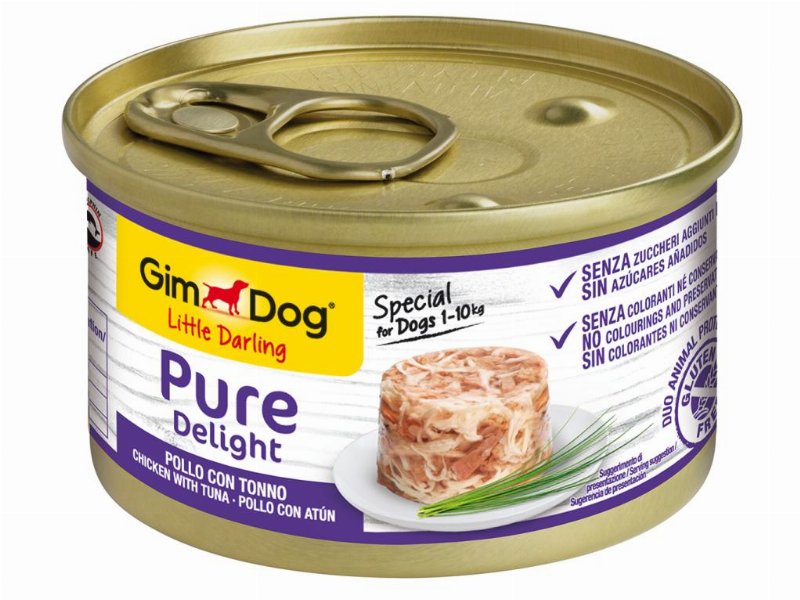 Comida Húmida Para Cão Gimdog Com Frango E Atum 85 g