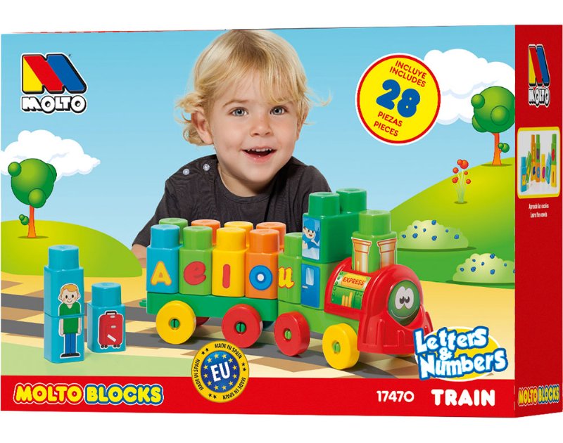 Comboio De Blocos Molto 28 Peças
