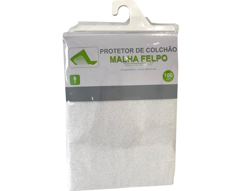 Protetor Colchão Felpo 80%Algodão 20%Poliestiester 100X200X25Cm