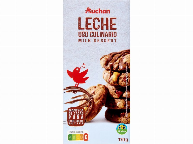 Chocolate Auchan Leite Culinária Cultivamos O Bom 170 g