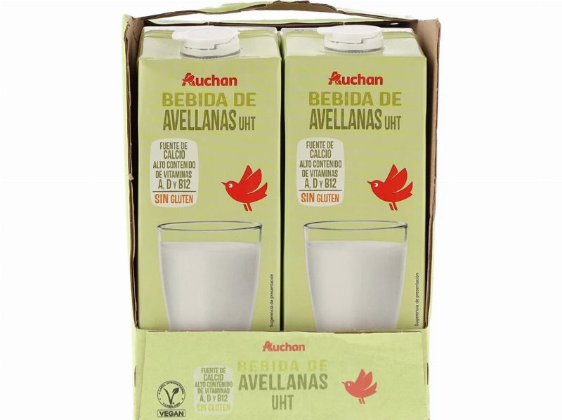 Bebida Avelã Auchan Sem Glúten 6X1 l