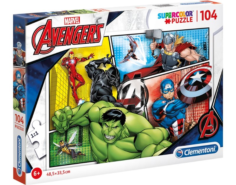 Puzzle Avengers Clementoni 104 Peças