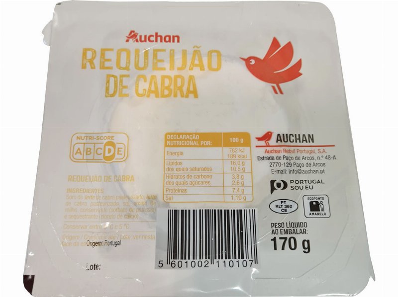 Requeijão De Cabra Auchan 170 g