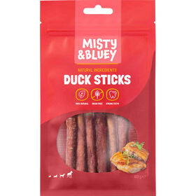 Snack Para Cão Sticks Pato Misty & Bluey 60 g