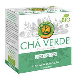 Chá Verde Saquetas Cem Porcento 10 Un