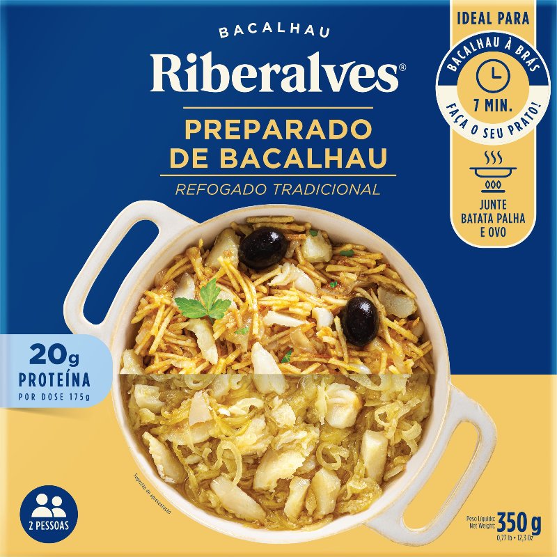 Preparado De Bacalhau Refogado Tradicional 350 g