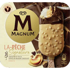 Gelado Pêssego Com Chocolate Magnum 270 ml (3 Un)