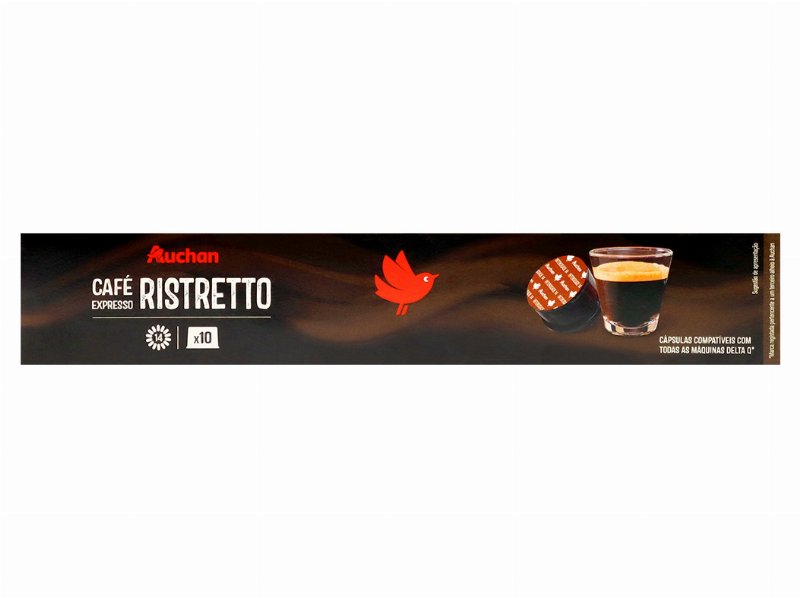 Cápsulas De Café Auchan Compatíveis Com Delta Q Ristretto 10Un