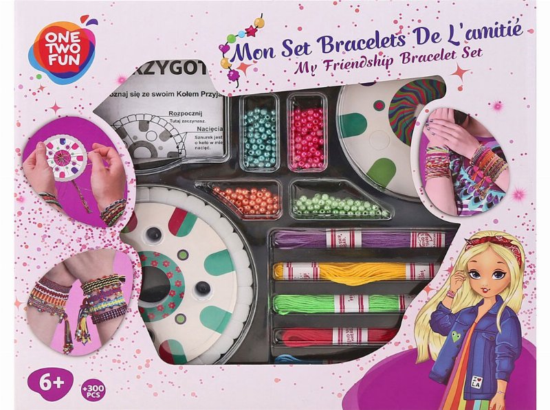 Set Pulseiras One Two Fun Amizade 300 Peças