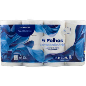 Papel Higiénico 4 Folhas Extraordinário Continente 8 Rolos