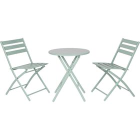 Conjunto De Refeição Mesa E 2 Cadeiras Verde Açores Kasa