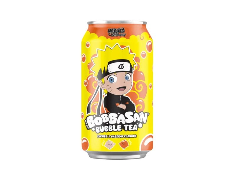Bebida Bubble Tea Ultrapop Naruto Lichia Maracuja 320 ml