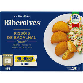Rissóis De Bacalhau Gourmet Para Forno Riberalves 288 gr