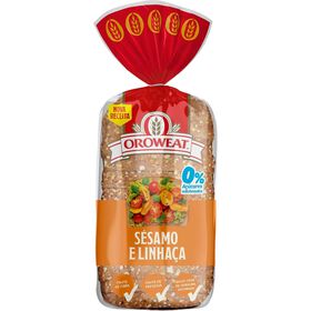Pão De Forma Com Sementes De Sésamo E Linhaça Com Côdea Oroweat 550 gr