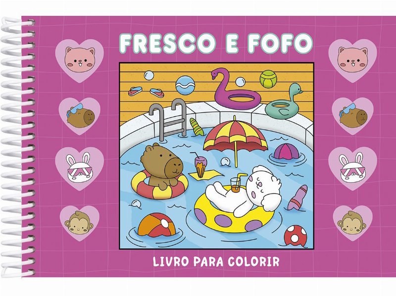 Livro Fresco E Fofo - Livro Para Colorir