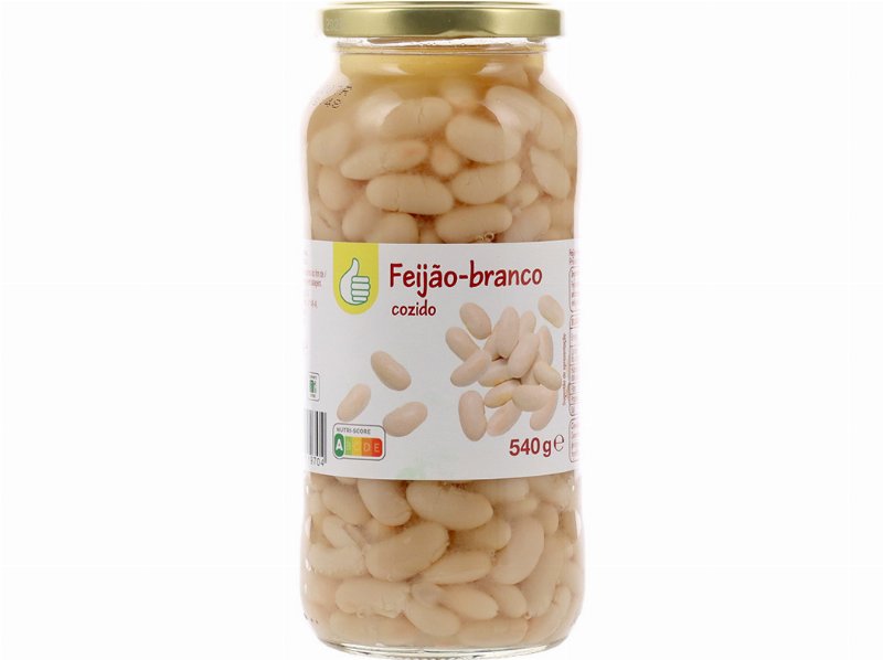 Feijão Branco Polegar Frasco 540 (400) G