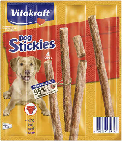 Snack Para Cão Stikies Com Vaca Vitakraft 0.044Un