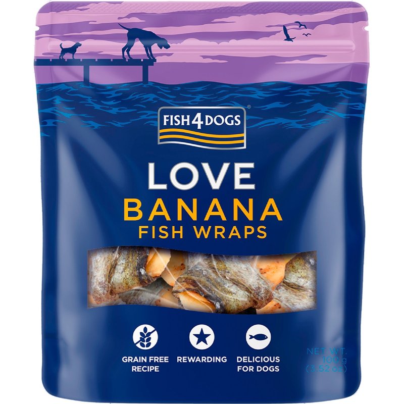 Snacks Amo Wraps De Peixe De Banana 100 g