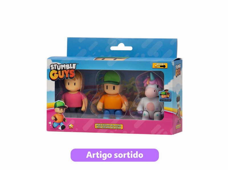 Figuras Stumble Guys Pack 3 Modelos Sortidos