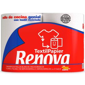 Rolo De Cozinha 3 Folhas Textil Papier Renova